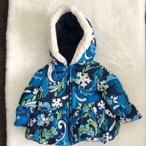 Gymboree bubble hooded winter jacket size 12-24